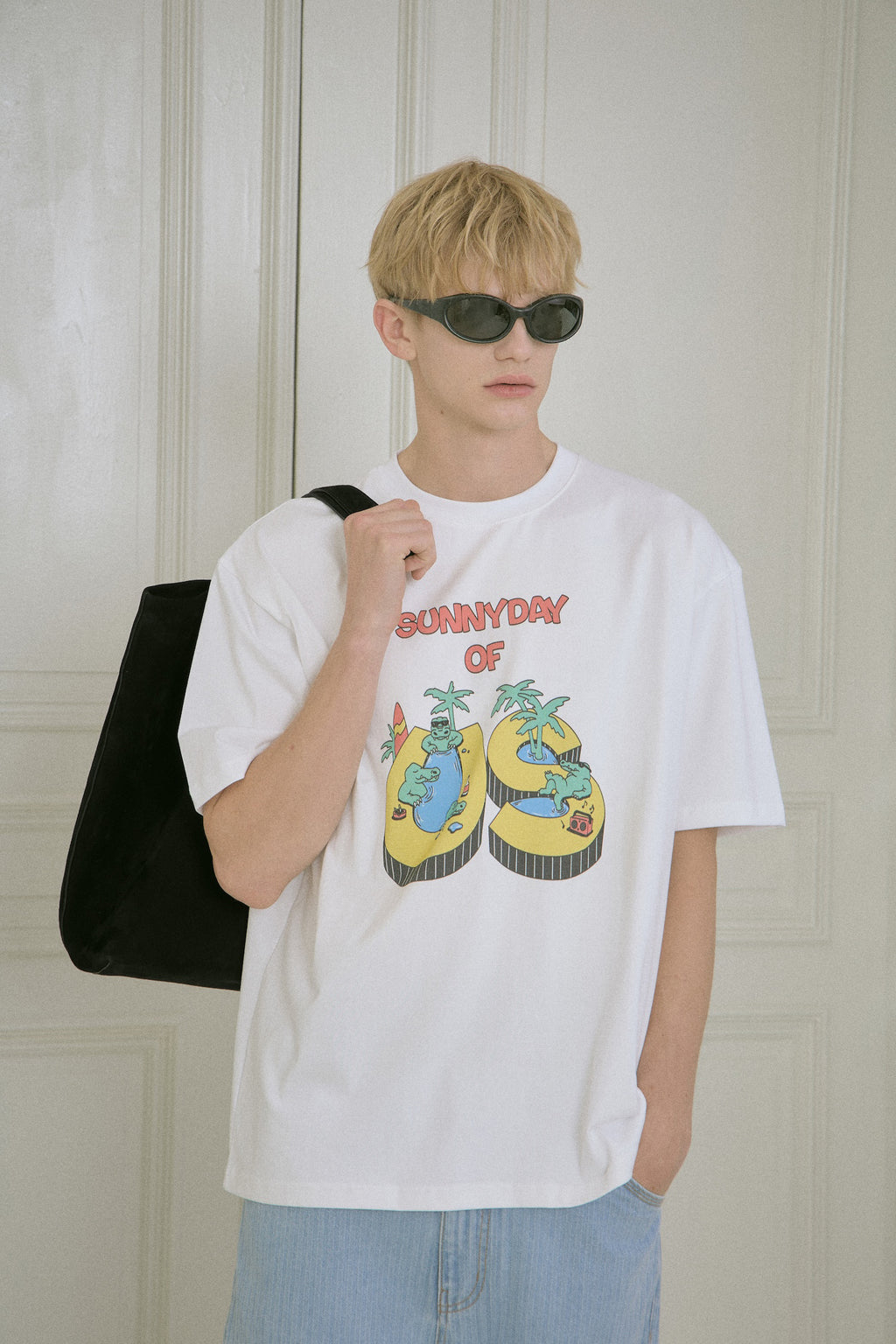 STU - Us Printing T-Shirt (White) product image 9 | TRAB K-Fashion Australia