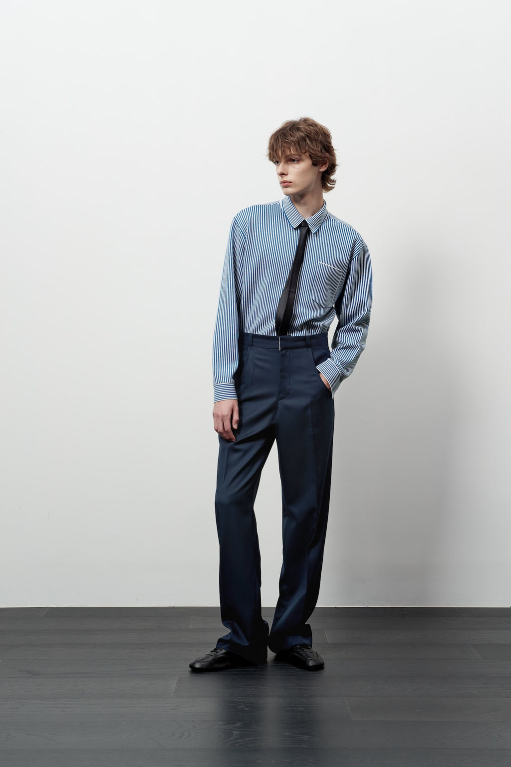 Stu - Stripe Knit Shirt (Blue) product image 5 | TRAB K-Fashion Australia