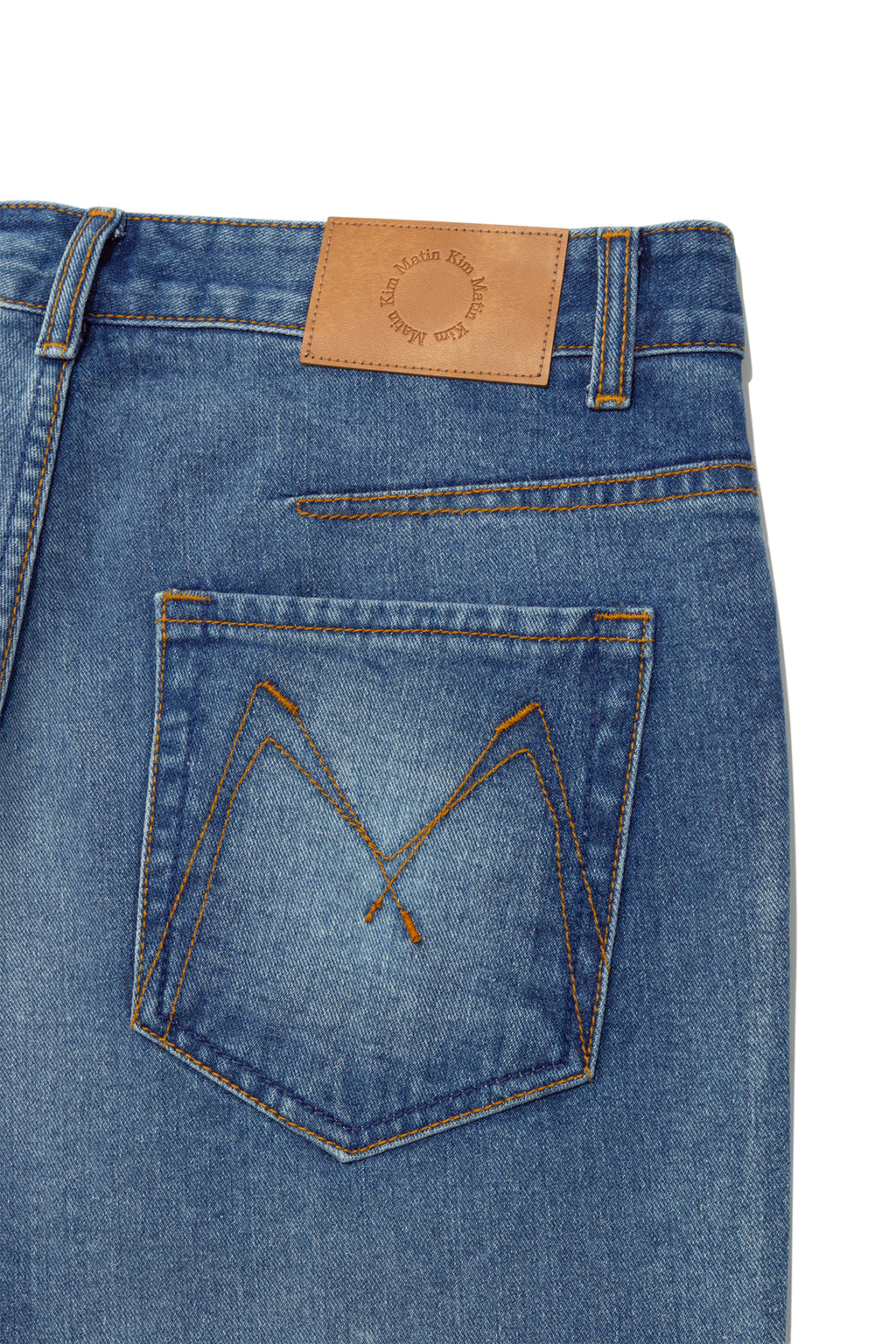 Matin Kim - Gradation Washed Denim Pants (Blue) product image 6 | TRAB K-Fashion Australia
