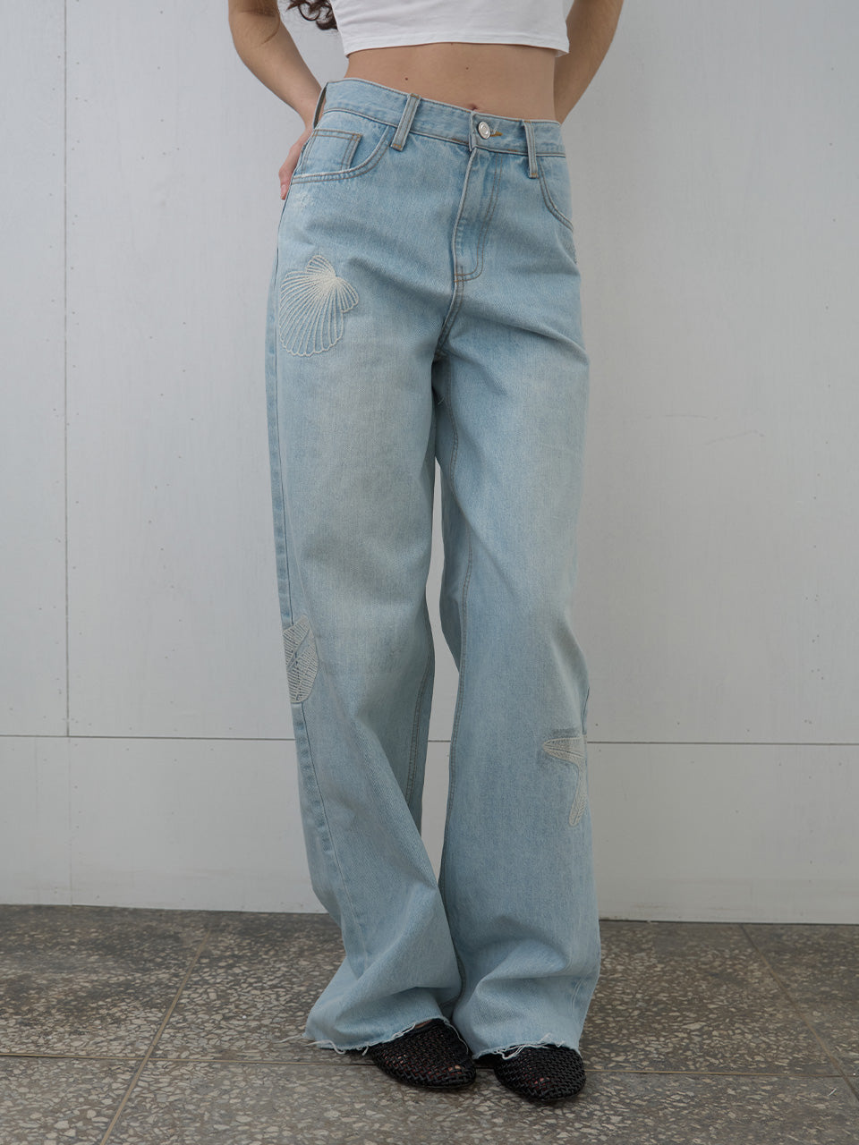 Kijun - Seashore Jeans (Light Blue) product image 2 | TRAB K-Fashion Australia