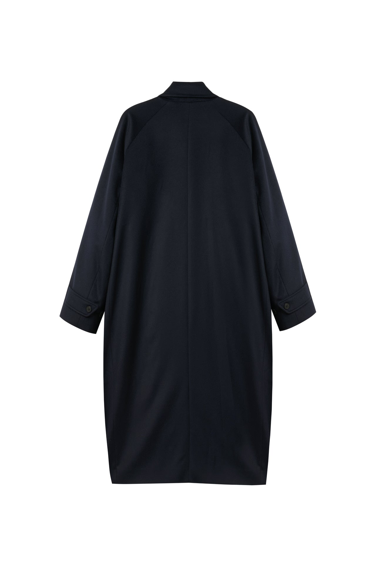 STU - Curved Double Line Mac Coat In Cashmere (Navy) product image 18 | TRAB K-Fashion Australia