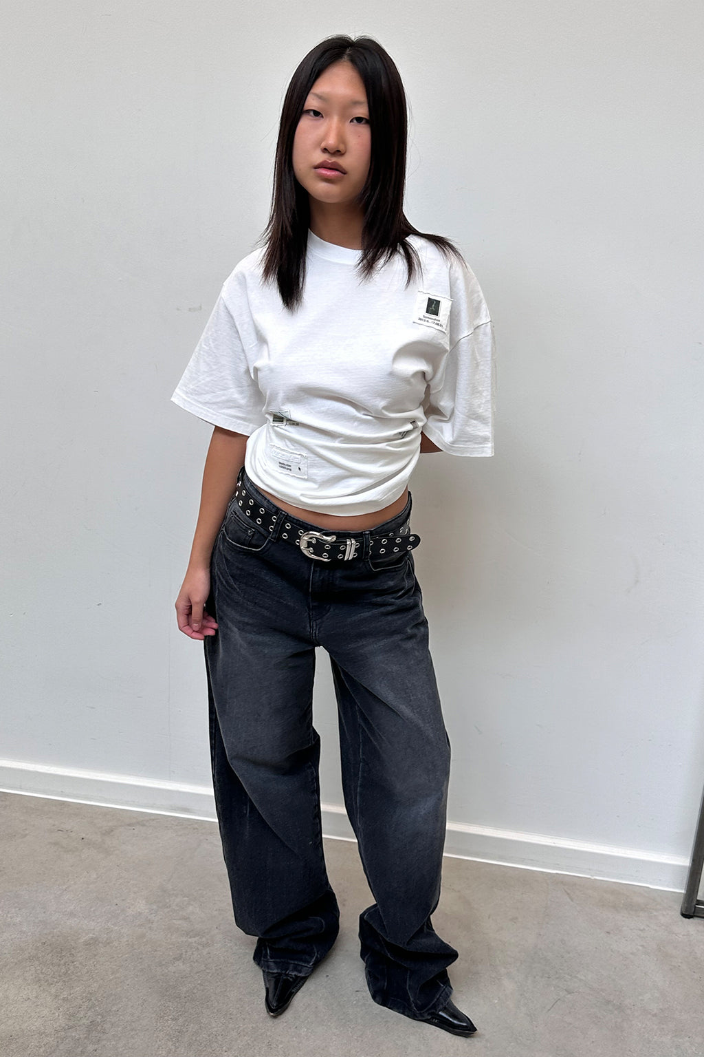 Matin Kim - Photo Patchwork Collage Top (White) product image 7 | TRAB K-Fashion Australia