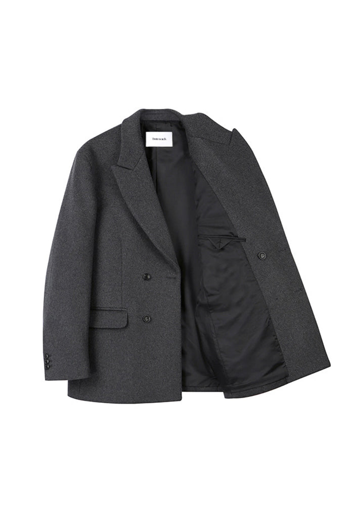 Tonywack - Rave Double Blazer (Charcoal (Cashmere Winter Fabric)) product image 6 | TRAB K-Fashion Australia