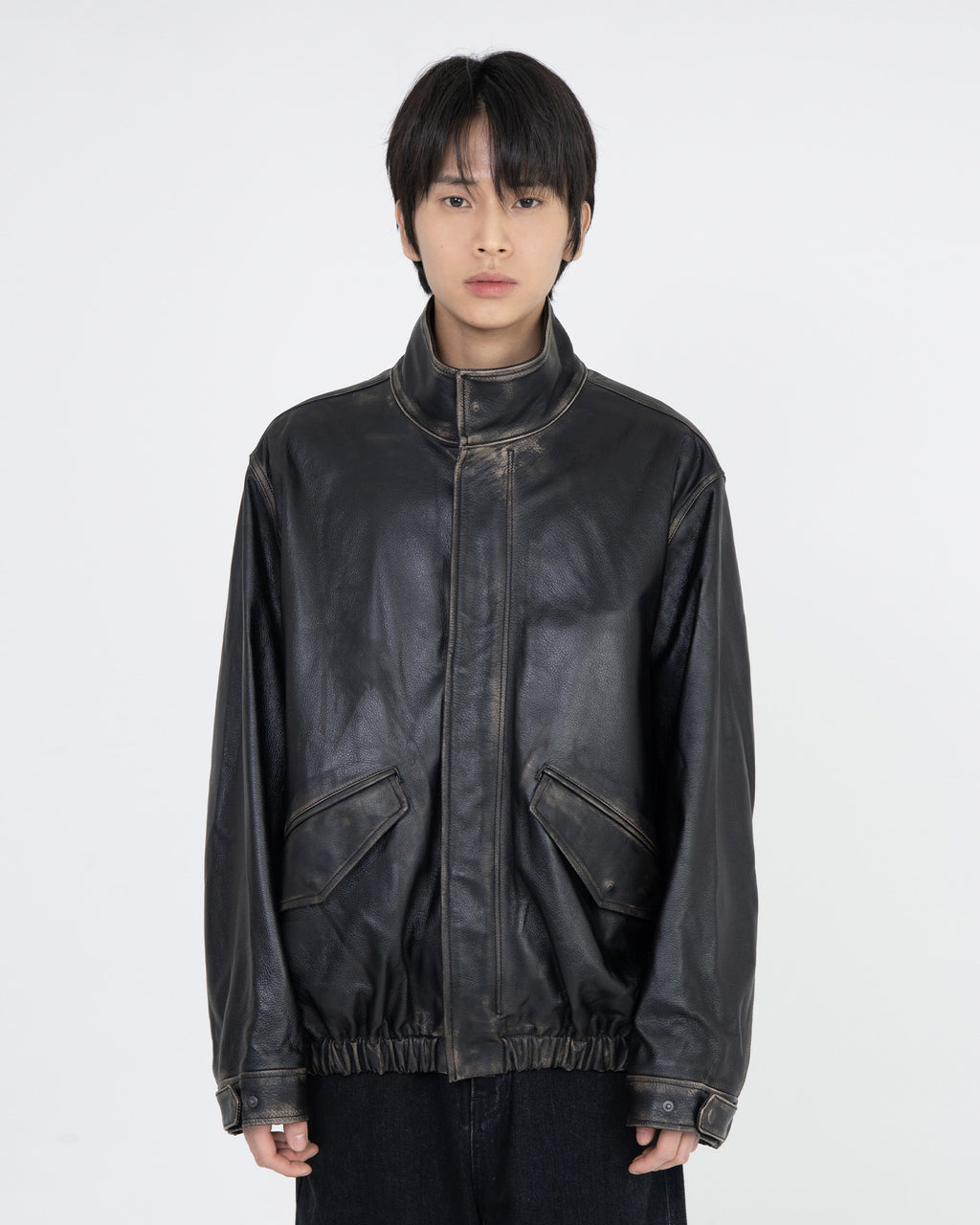 Brownyard - Leather Field Jacket (Black) product image 5 | TRAB K-Fashion Australia