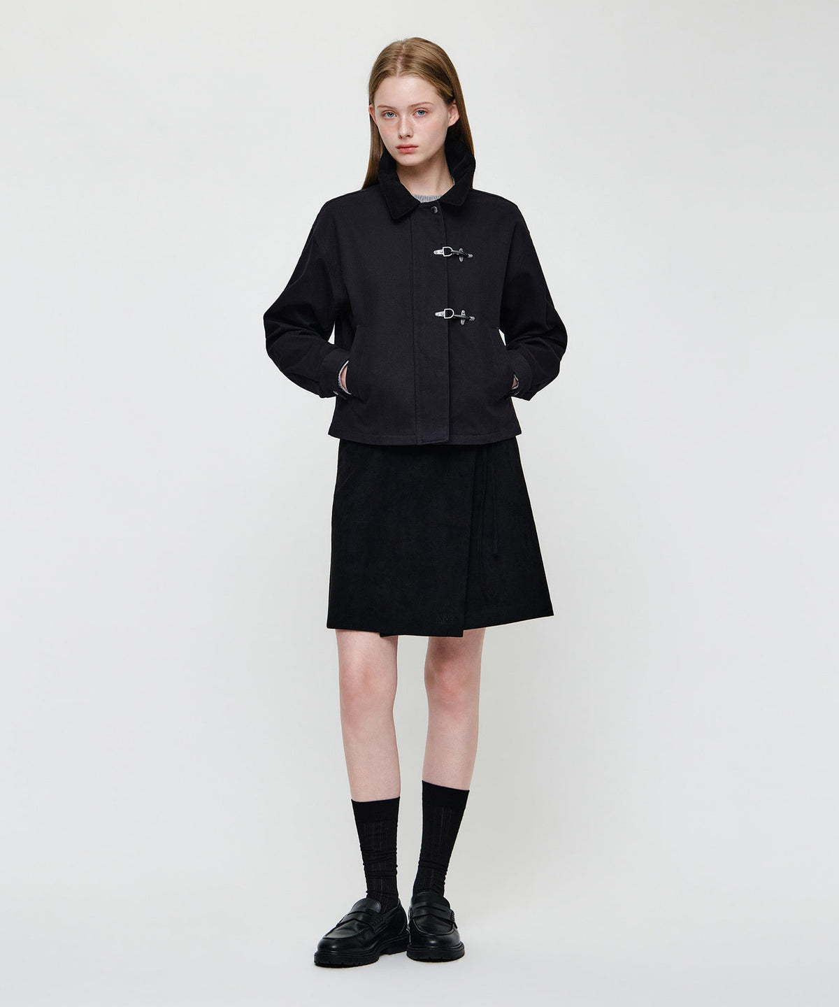 Marithe & Francois Girbaud - Cotton Crop Work Jacket (Dark Navy) product image 5 | TRAB K-Fashion Australia