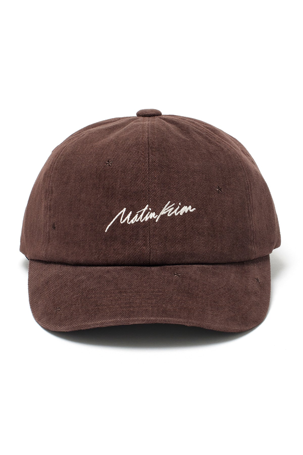 Matin Kim - Cursive Star Embroidery Ball Cap (Brown) product image 1 | TRAB K-Fashion Australia