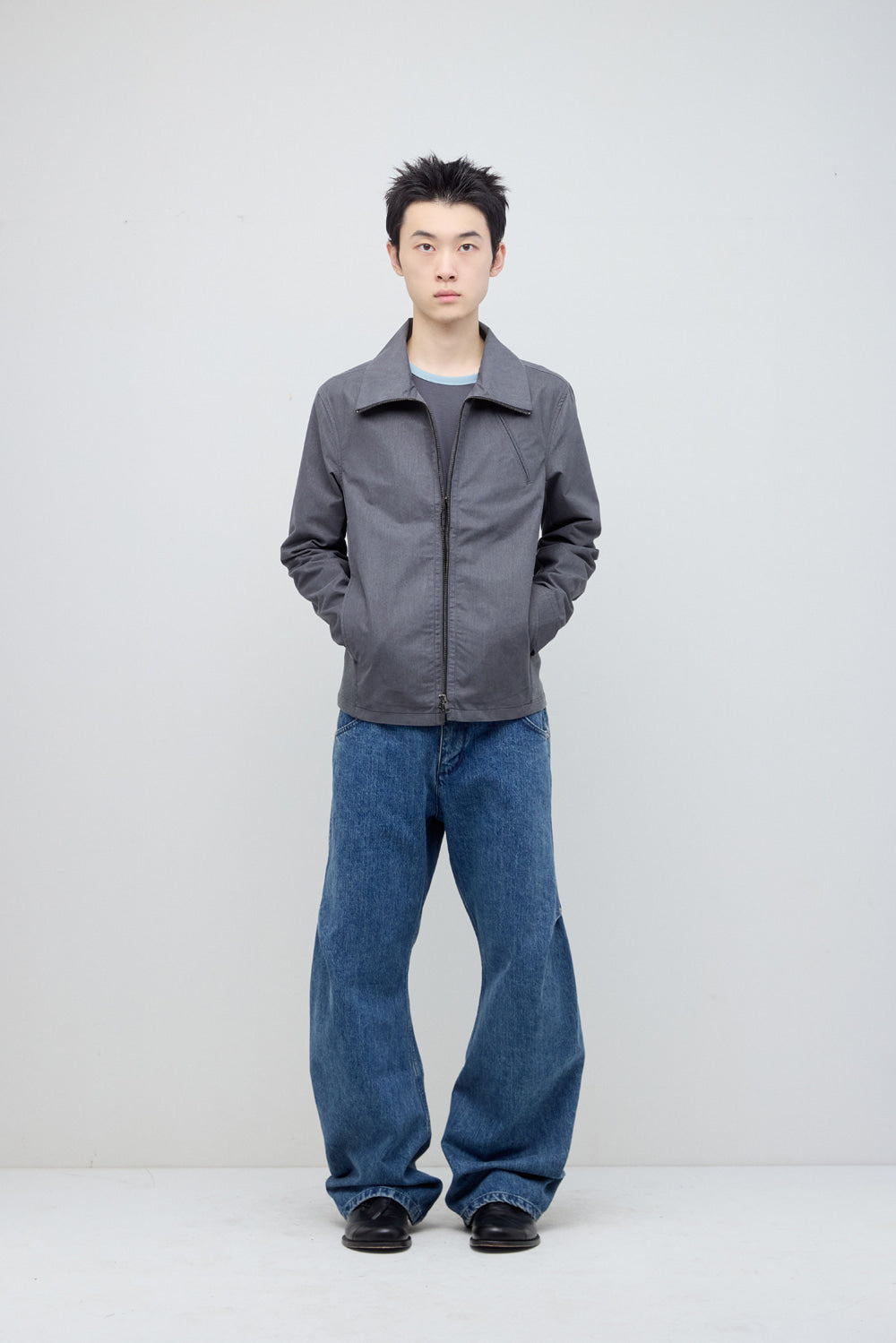 Hatchingroom - Funnel Neck Jacket (Grey) product image 5 | TRAB K-Fashion Australia