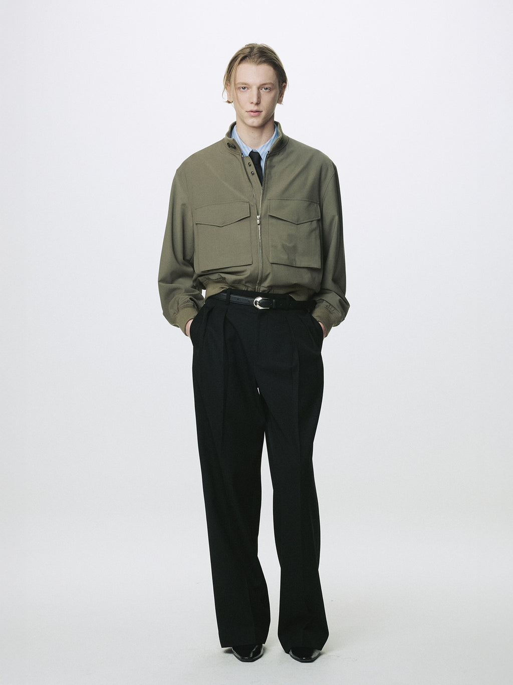 Tonywack - Light Wool Web Jacket (Olive) product image 1 | TRAB K-Fashion Australia