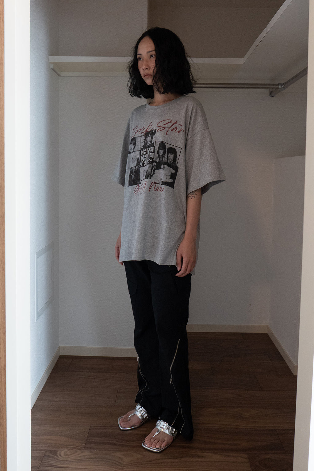 Deinet - Band Graphic T-Shirt (Melange Grey) product image 2 | TRAB K-Fashion Australia