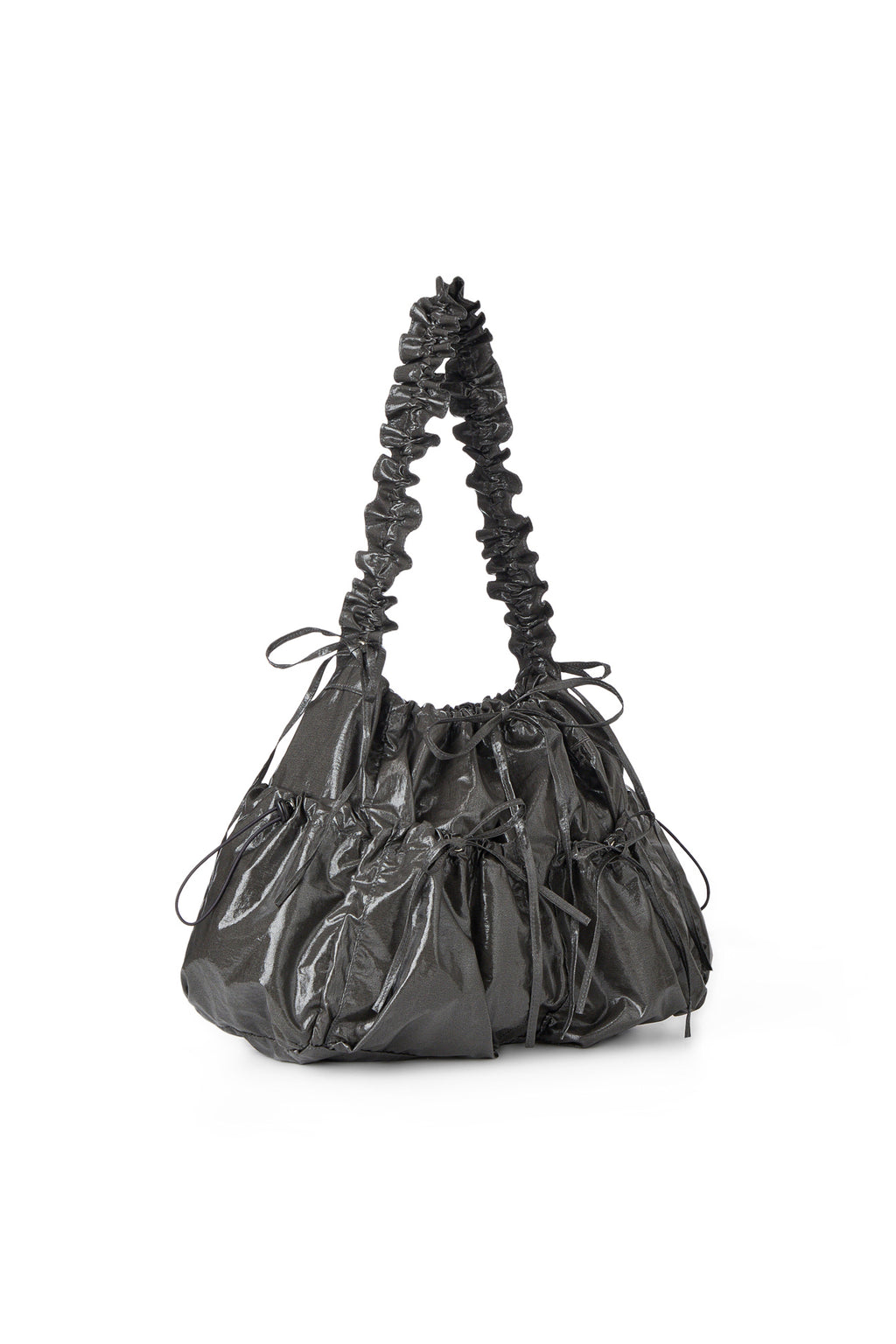 Deinet - Deinet Coating Shirring Bag (Charcoal) product image 2 | TRAB K-Fashion Australia