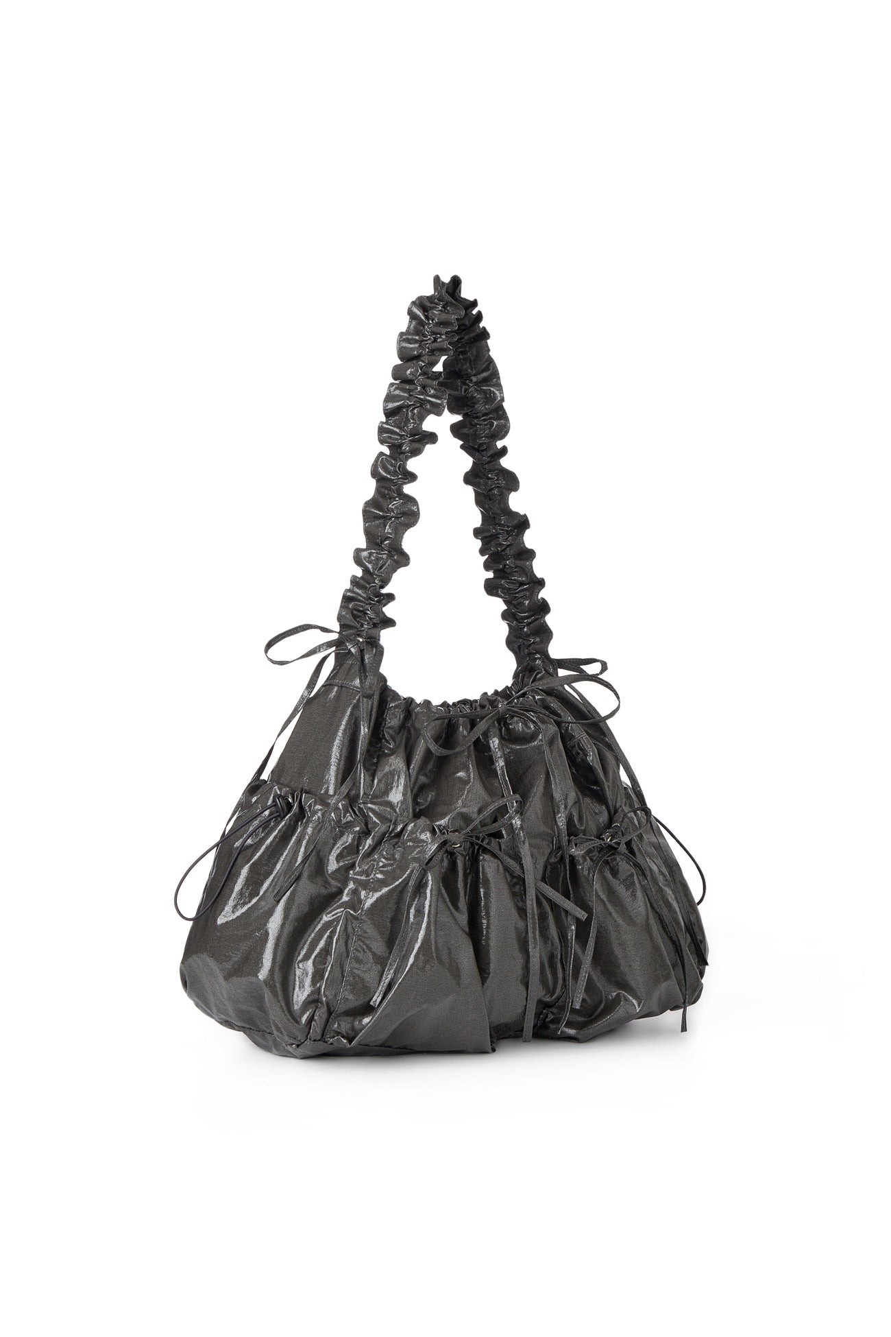 Deinet - Deinet Coating Shirring Bag (Charcoal) product image 2 | TRAB K-Fashion Australia