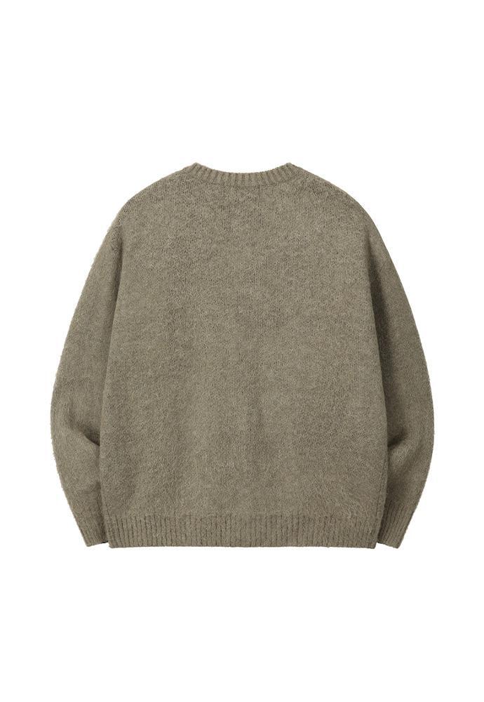 Art if acts - Mohair Round Neck Cardigan (Olive) product image 8 | TRAB K-Fashion Australia