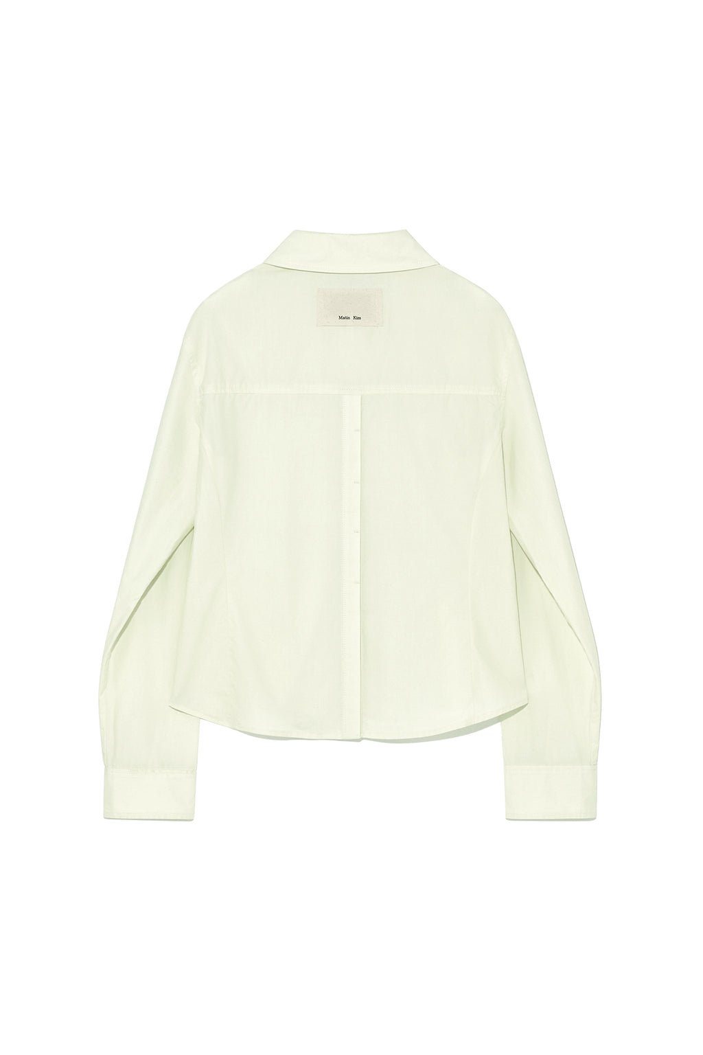 Matin Kim - Back Button Point Shirt (Light Green) product image 2 | TRAB K-Fashion Australia