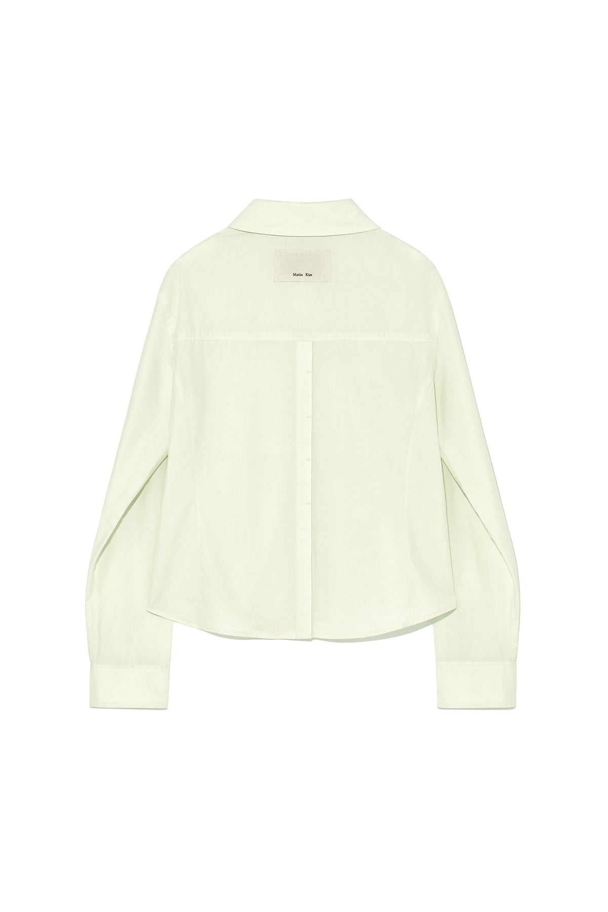 Matin Kim - Back Button Point Shirt (Light Green) product image 2 | TRAB K-Fashion Australia
