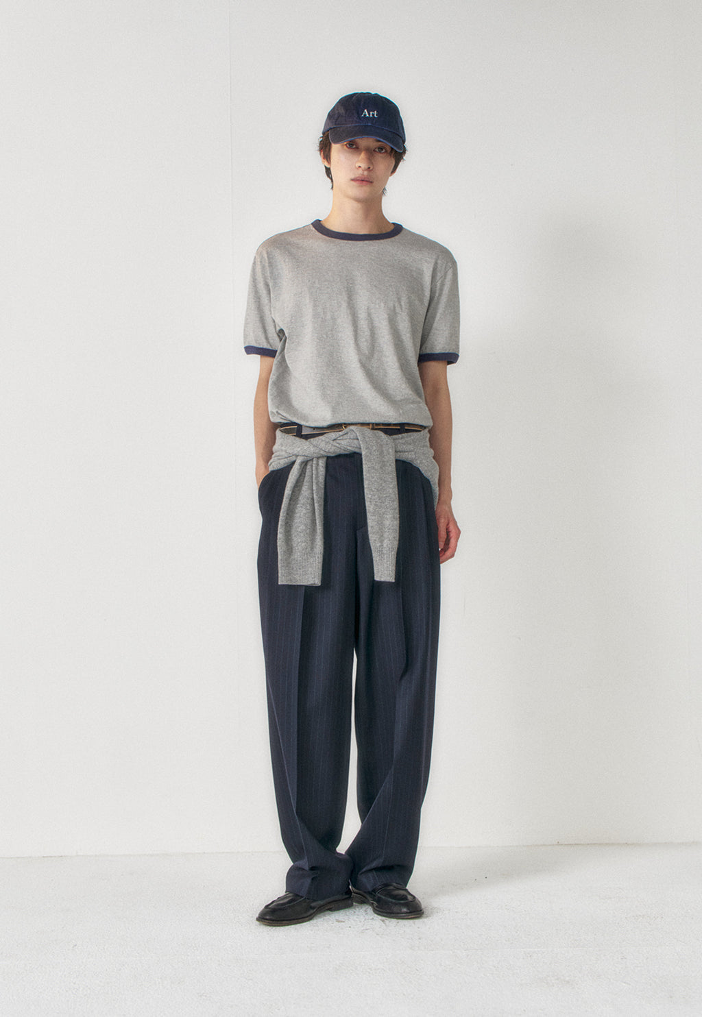 Art if acts - Slub Ringer Tee (Grey/Blue) product image 4 | TRAB K-Fashion Australia
