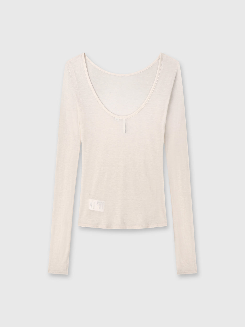 Tonywack - Low Back Long Sleeve T-Shirt (Ivory) product image 6 | TRAB K-Fashion Australia