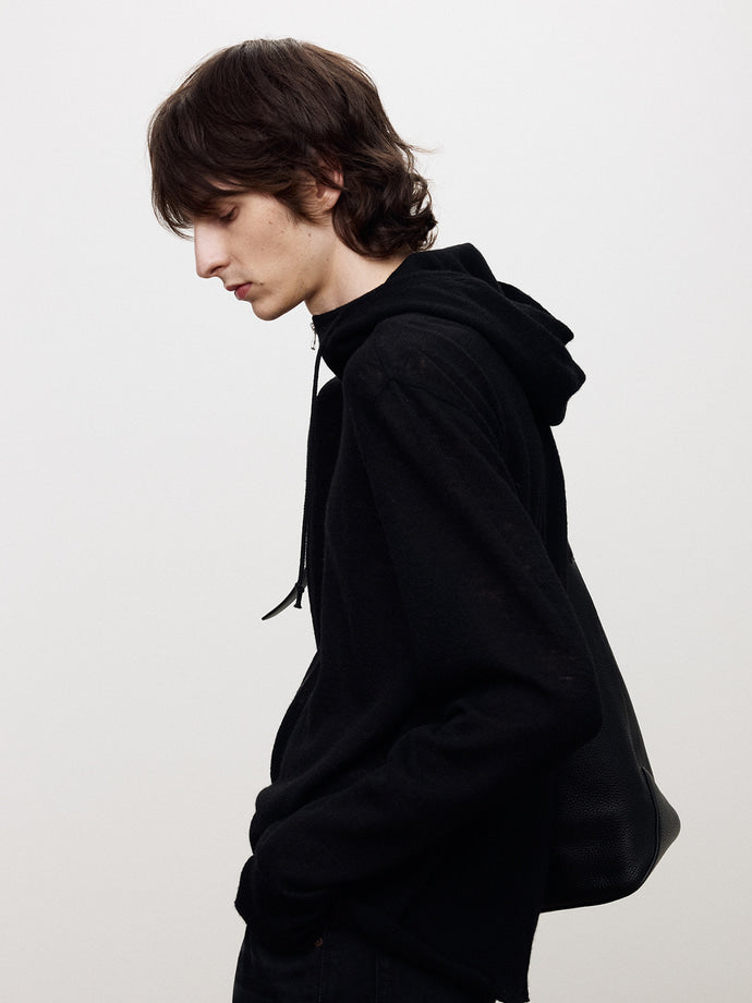 Tonywack - Light Wool Hooded Zip Jacket (Black) product image 5 | TRAB K-Fashion Australia