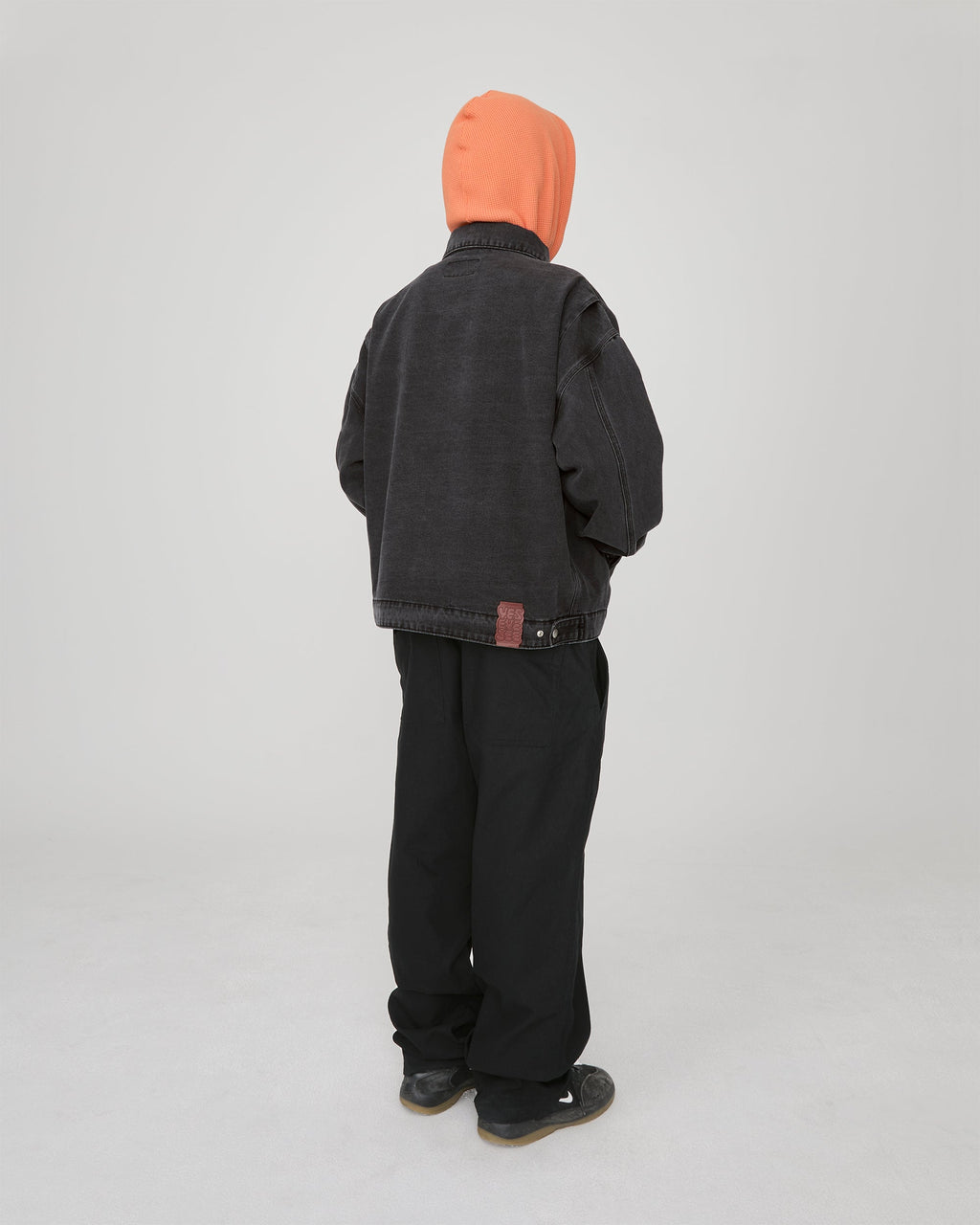 yeseyesee - Loose Fit Zip Up Denim Jacket (Black) product image 9 | TRAB K-Fashion Australia