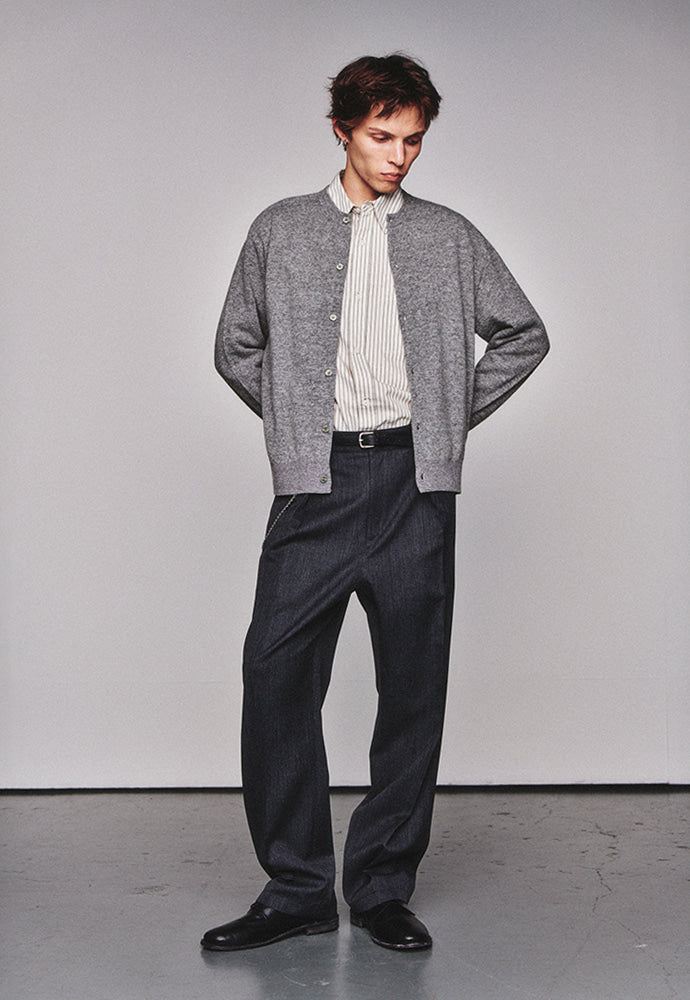 Art if acts - Wholegarment Round Neck Cardigan (Ash) product image 4 | TRAB K-Fashion Australia