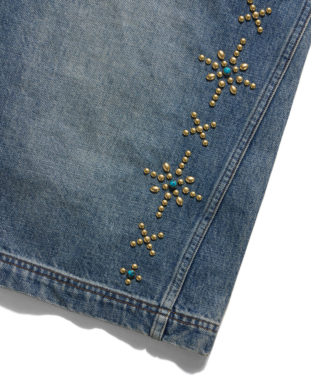 Eastlogue - Rockabilly Curved Shorts (Vintage Indigo) product image 8 | TRAB K-Fashion Australia