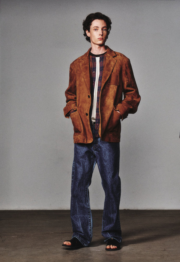 Art if acts - Goat Suede Blazer (Cognac) product image 5 | TRAB K-Fashion Australia