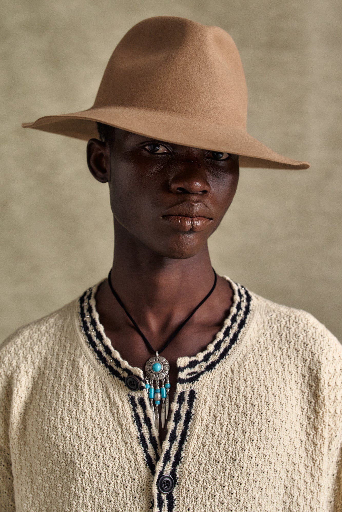 Andersson Bell - Fantasia Round-Neck Cardigan (Ecru) product image 4 | TRAB K-Fashion Australia