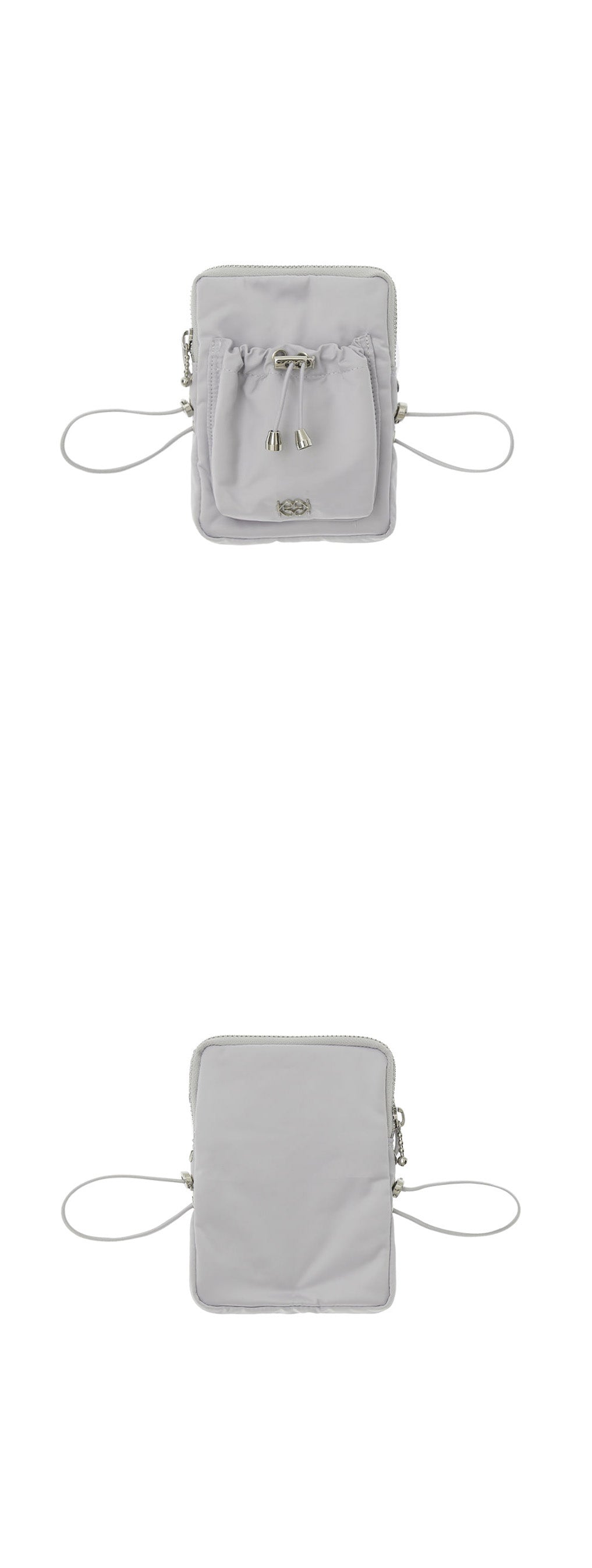 Kijun - Drawstring Mini Bag (Silver) product image 1 | TRAB K-Fashion Australia