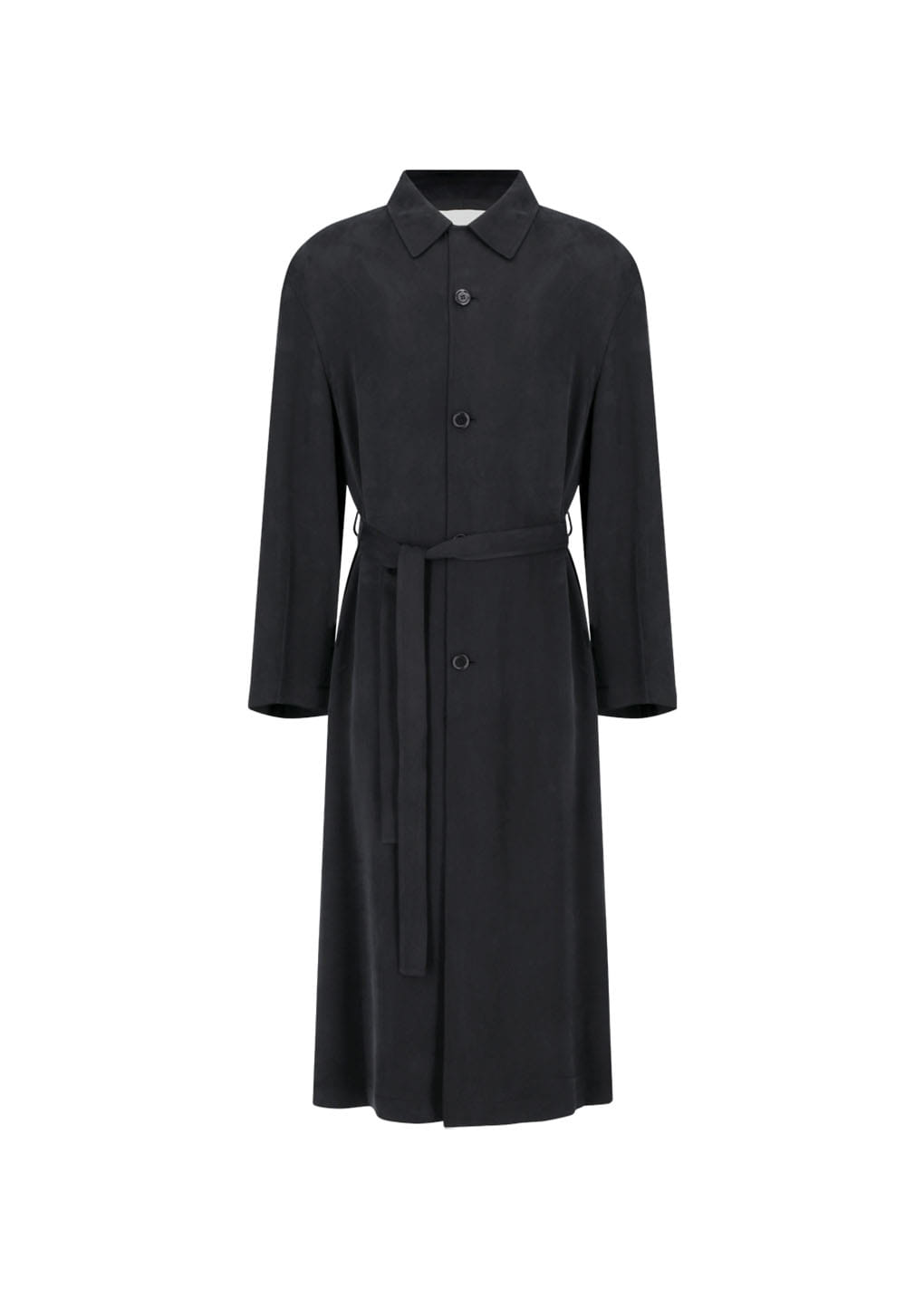 Amomento - Cupro Oversize Trench Coat (Black) product image 9 | TRAB K-Fashion Australia