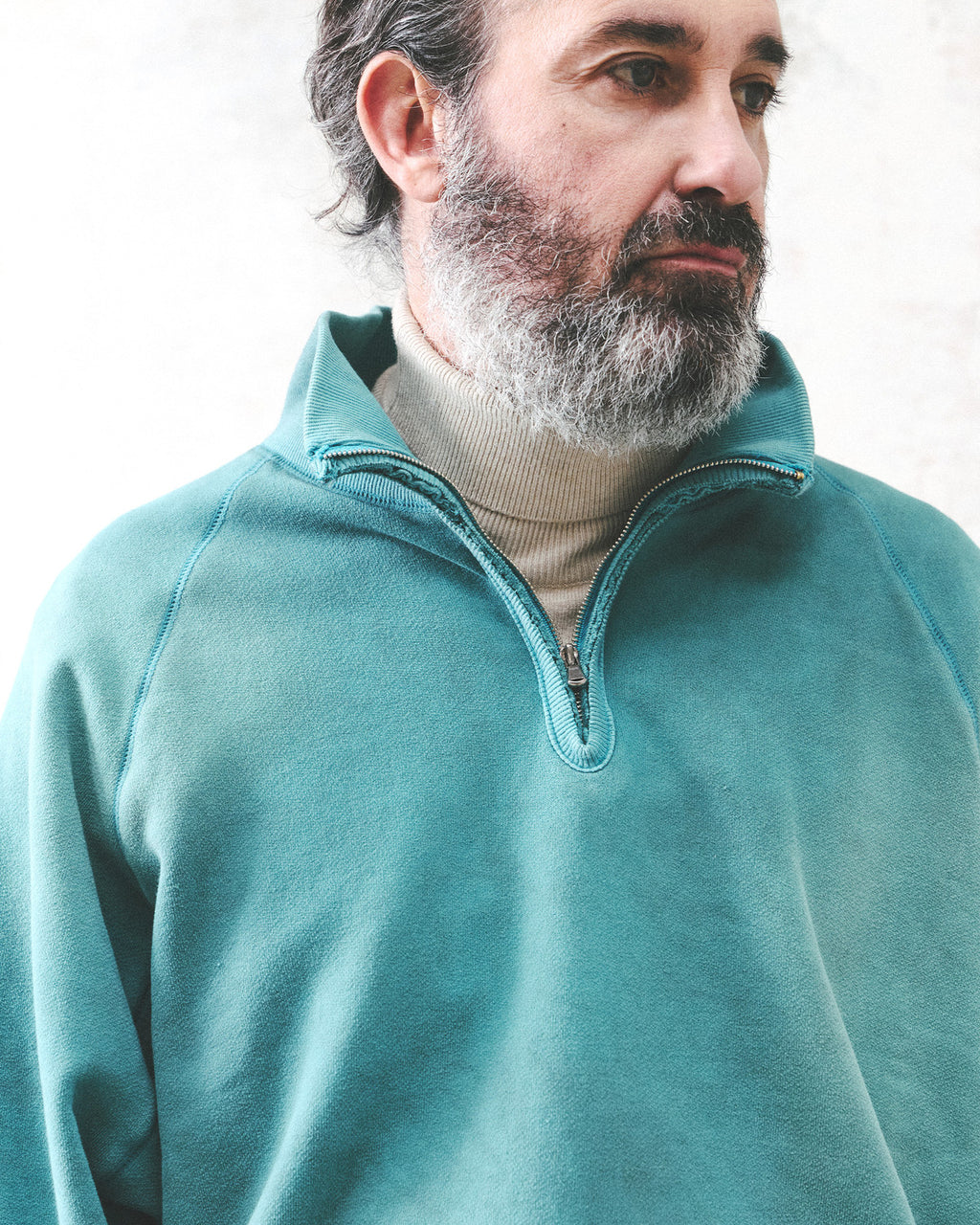 Eastlogue - Athletic Cut Out Zip-up Sweat (Mint) product image 2 | TRAB K-Fashion Australia
