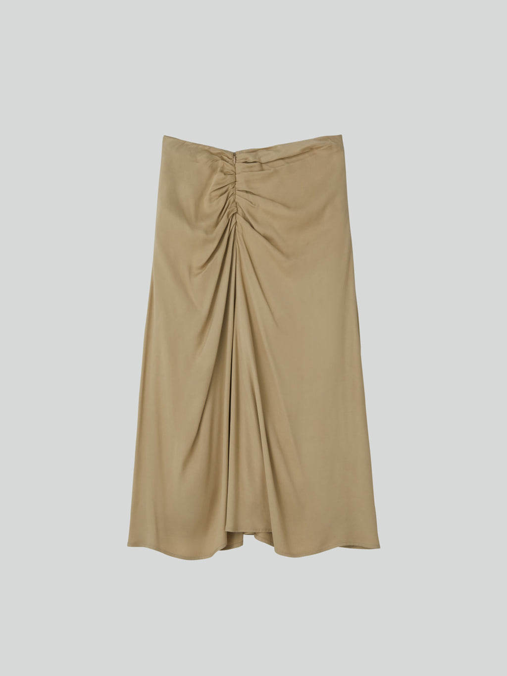 Recto - Asymmetric Shirring Skirt (Light Beige) product image 10 | TRAB K-Fashion Australia
