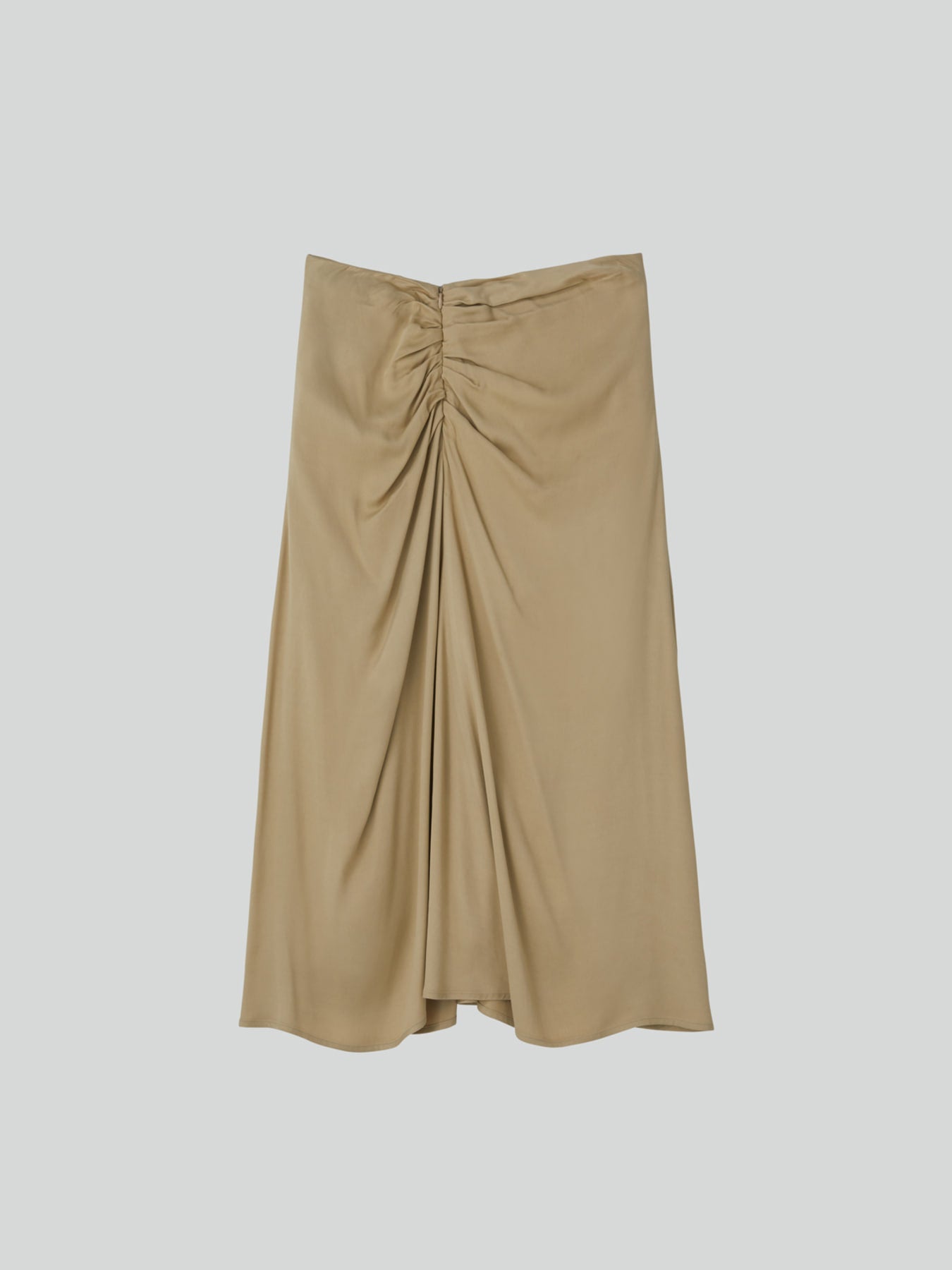 Recto - Asymmetric Shirring Skirt (Light Beige) product image 10 | TRAB K-Fashion Australia