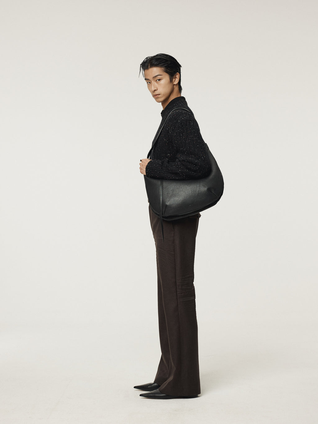 Recto - Crease Detail Flare Pants (Vintage Brown) product image 4 | TRAB K-Fashion Australia