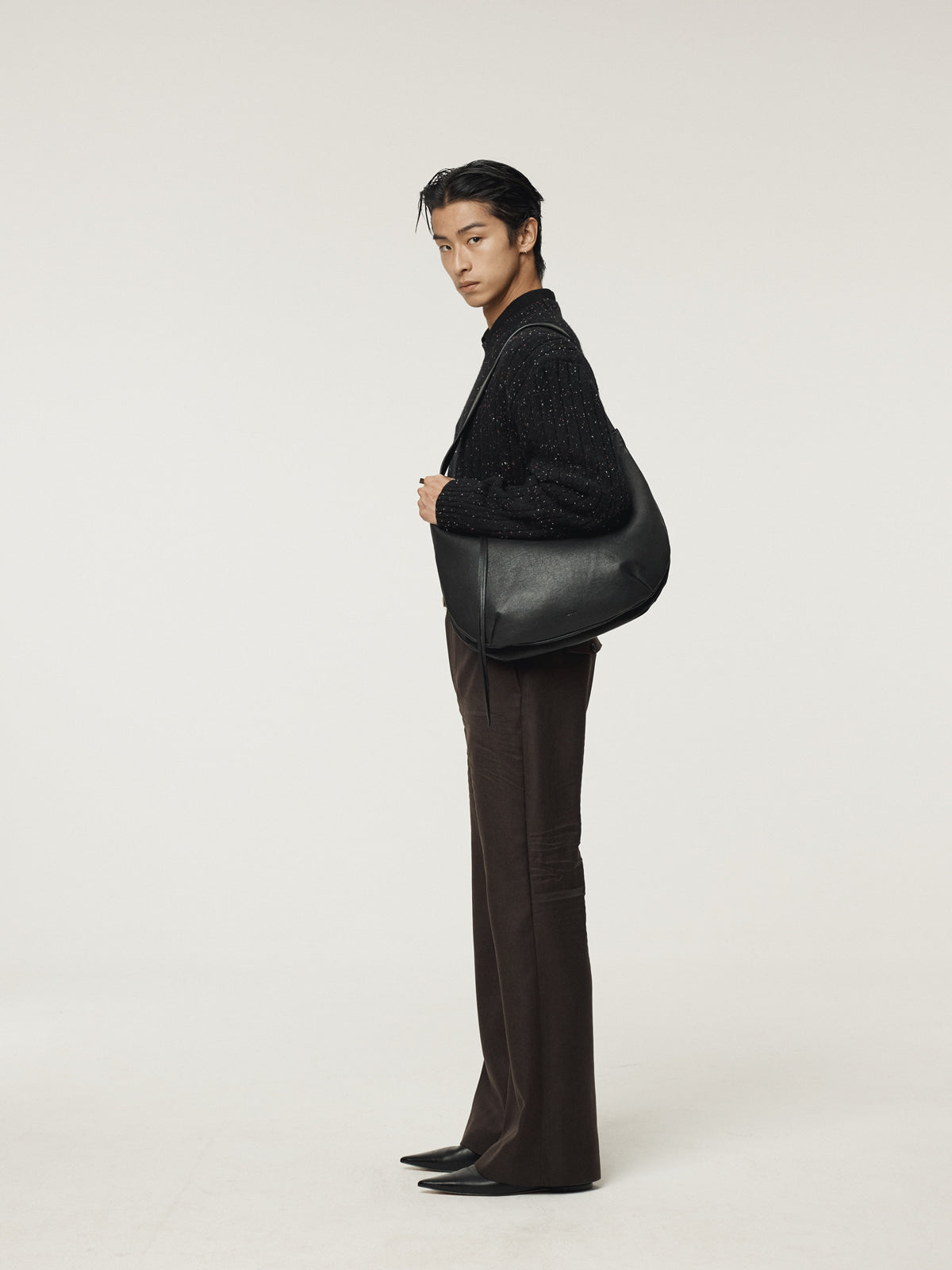 Recto - Crease Detail Flare Pants (Vintage Brown) product image 4 | TRAB K-Fashion Australia