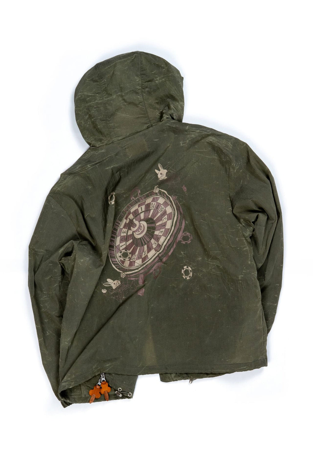 Ioedle - Zero Gravity Casino Windbreaker (Olive) product image 1 | TRAB K-Fashion Australia