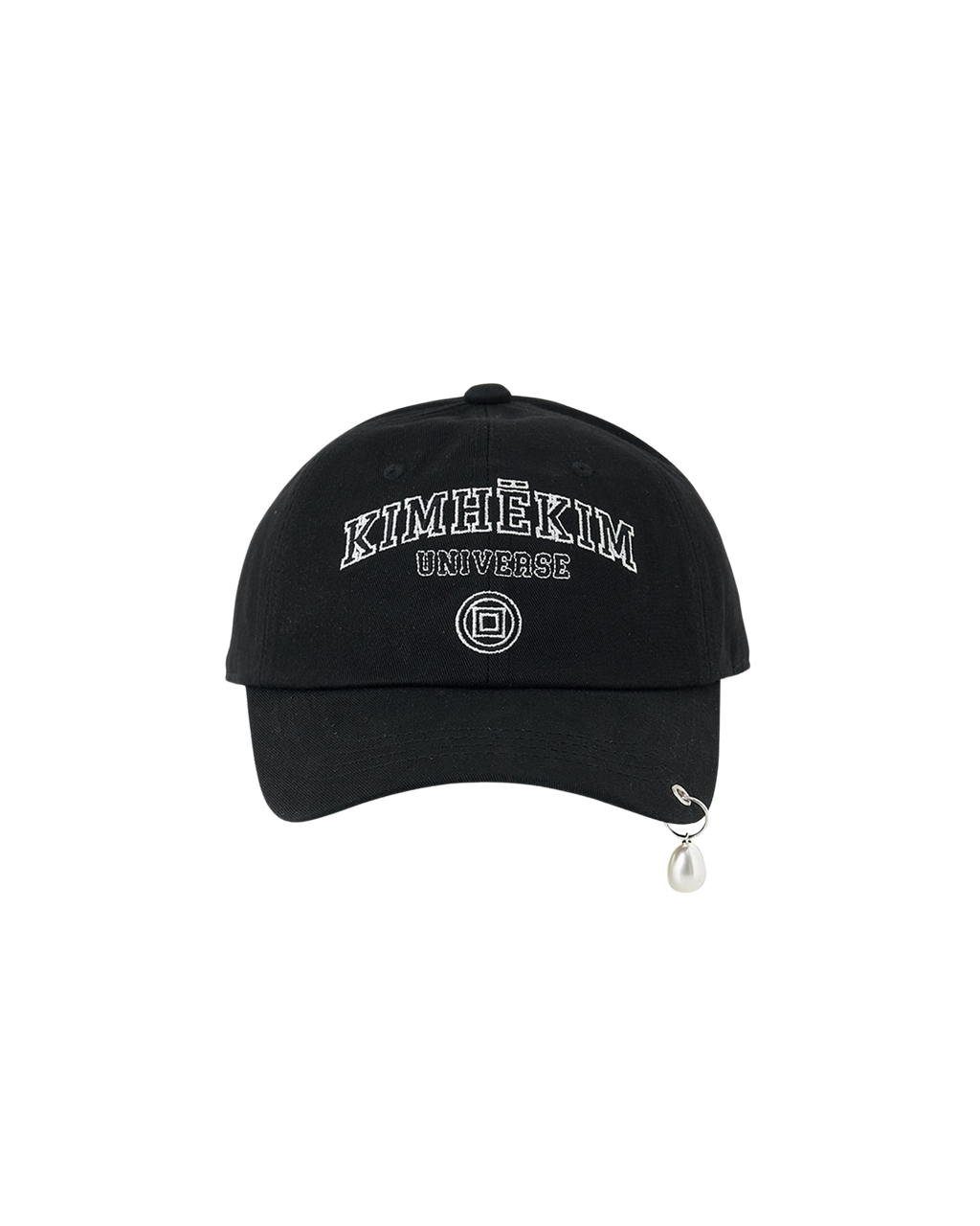 Kimhe Kim - Pearl Pierced Baseball Cap (Black) product image 1 | TRAB K-Fashion Australia