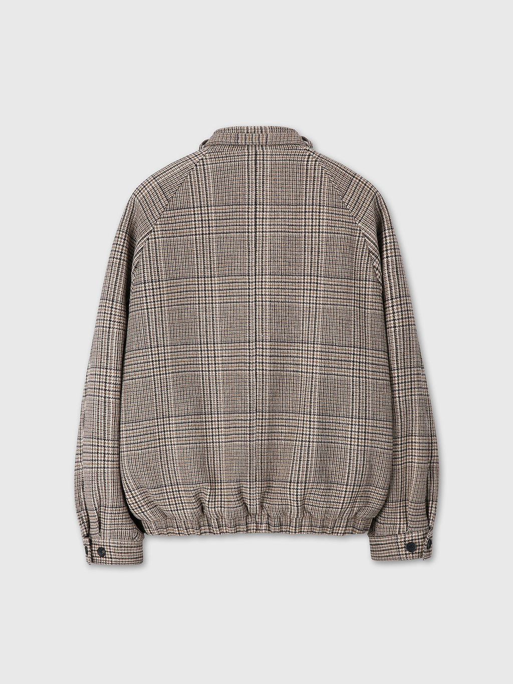 Tonywack - Checked Wool Flannel Belted Stand Collar Bomber (Glen Check) product image 9 | TRAB K-Fashion Australia