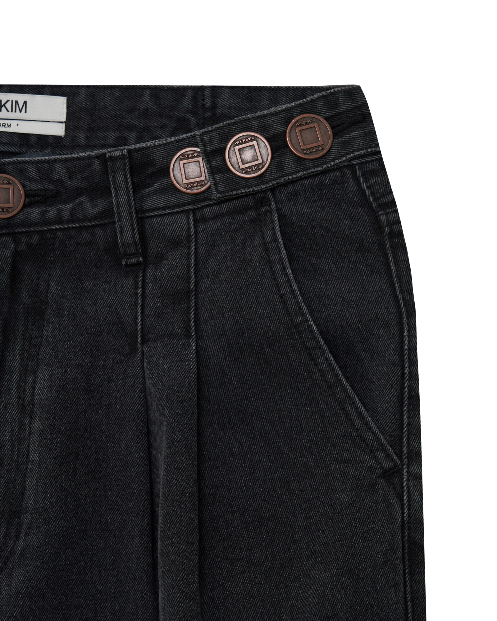 Kimhe Kim - Ng Ankle Tied Jeans (Black) product image 11 | TRAB K-Fashion Australia