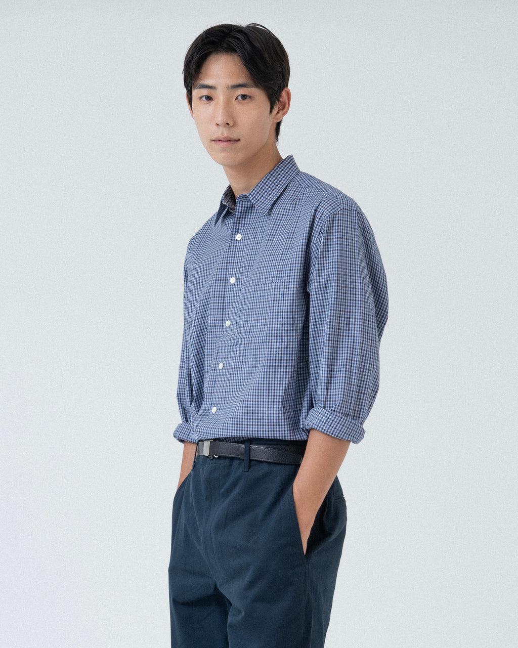 Brownyard - Steady Shirt (Blue Check) product image 2 | TRAB K-Fashion Australia