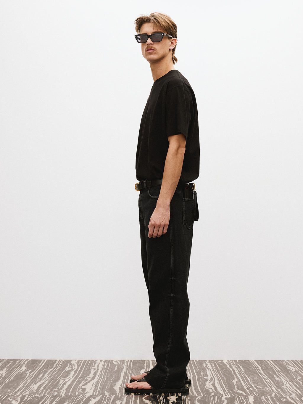 Recto - Theo Washed Denim Pants (Black) product image 3 | TRAB K-Fashion Australia