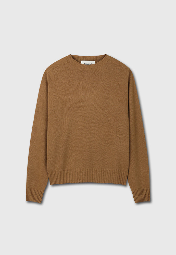Tonywack - Cashmere Whole Garment Saddle Neck Sweater (Camel) product image 7 | TRAB K-Fashion Australia