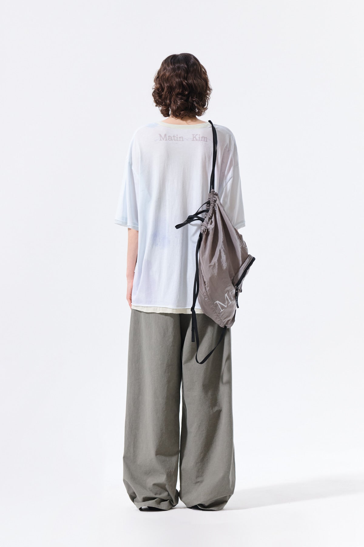 Matin Kim - Sketch Graffiti Over Fit Top (Light Blue) product image 7 | TRAB K-Fashion Australia