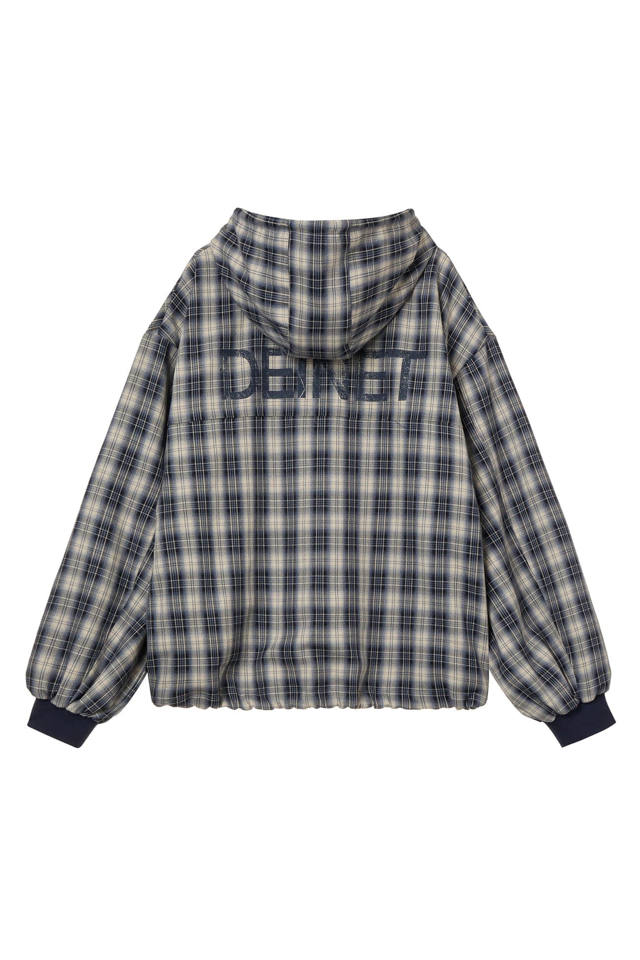 Deinet - Check Bomber Jacket (Navy) product image 2 | TRAB K-Fashion Australia