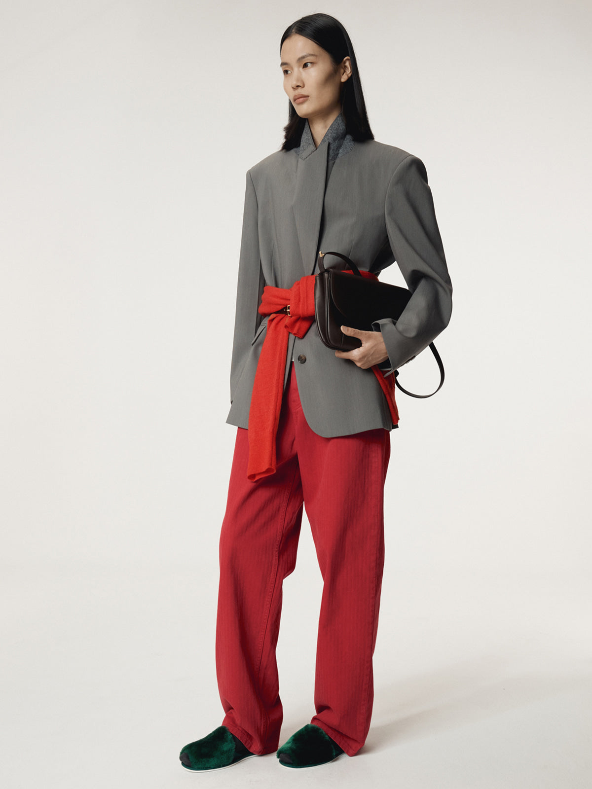 Recto - Garment Dyed Denim Pants (Red) product image 6 | TRAB K-Fashion Australia