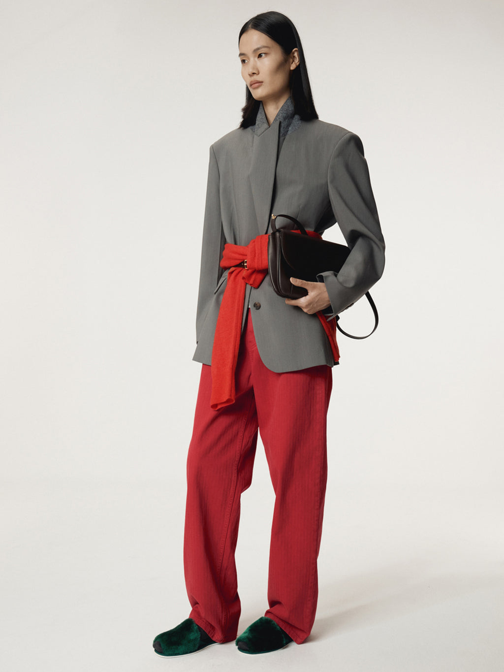 Recto - Garment Dyed Denim Pants (Red) product image 6 | TRAB K-Fashion Australia