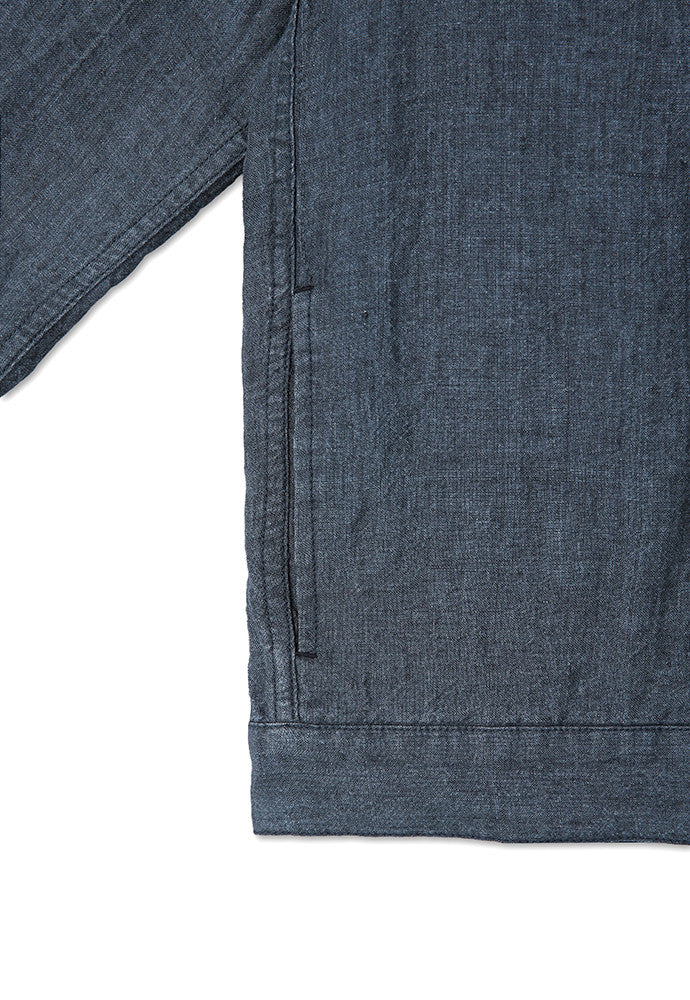 Art if acts - Linen Trucker Jacket (Indigo) product image 11 | TRAB K-Fashion Australia