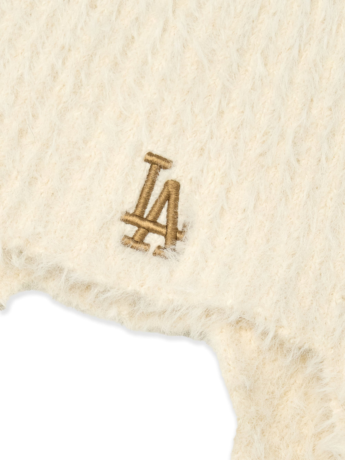 MLB Korea - MLB Fur Meow Earflap Beanie LA Dodgers (Cream) product image 4 | TRAB K-Fashion Australia