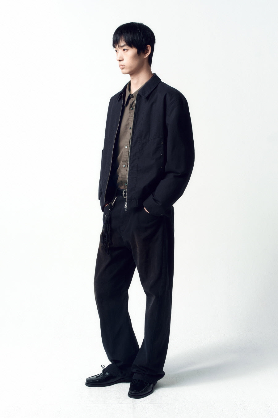 Insilence - Stud Cotton Blouson (Black) product image 3 | TRAB K-Fashion Australia