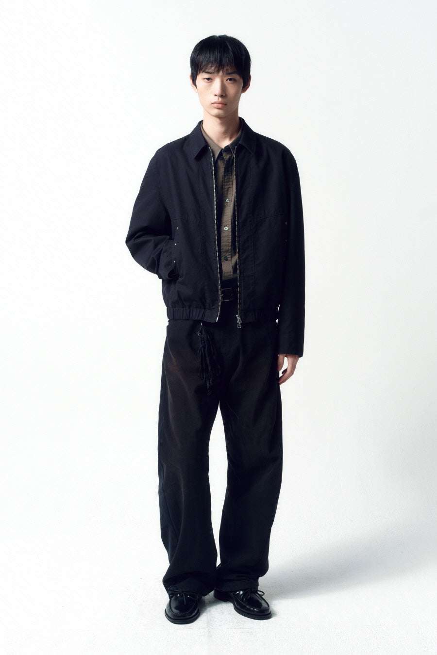 Insilence - Stud Cotton Blouson (Black) product image 1 | TRAB K-Fashion Australia