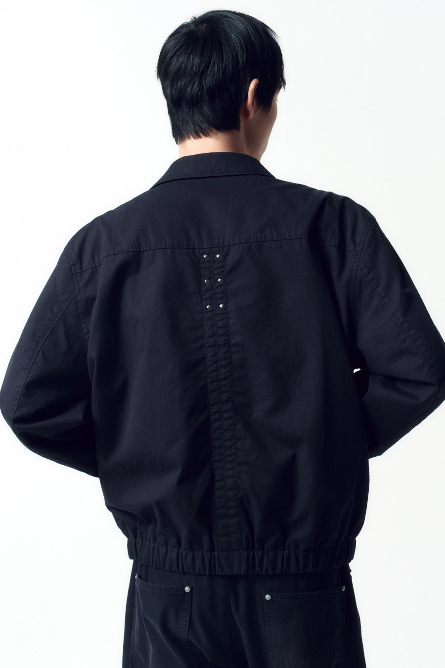 Insilence - Stud Cotton Blouson (Black) product image 4 | TRAB K-Fashion Australia