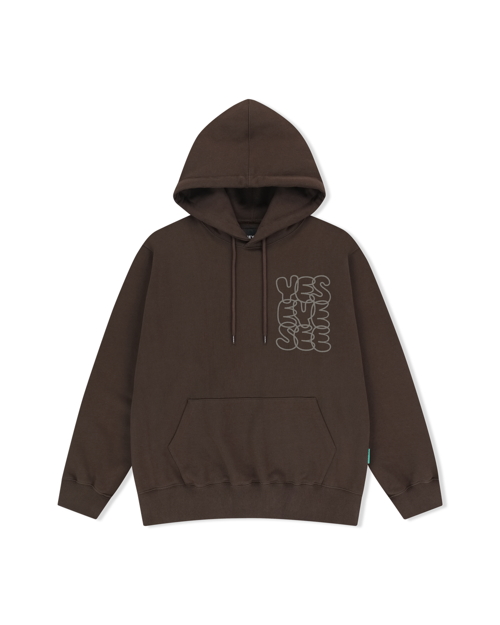 yeseyesee - C-Logo Hoodie (Dark Brown) product image 1 | TRAB K-Fashion Australia